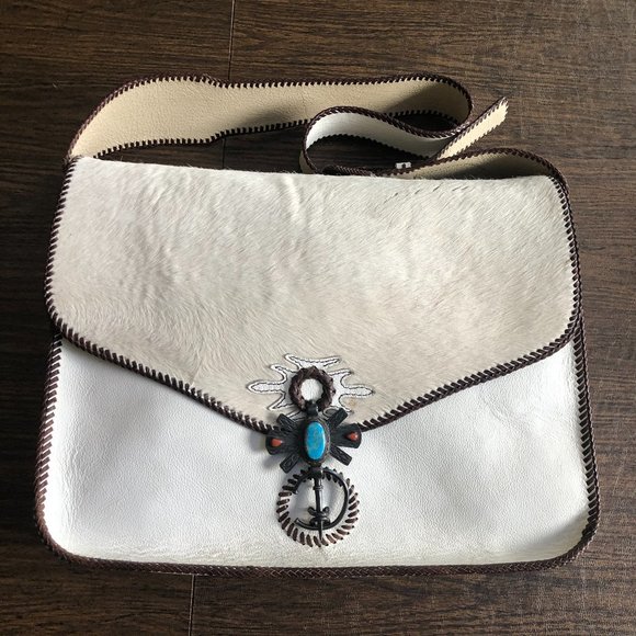 The Divine Tribe by Chad Ypon Raw Hide Leather Bag - Picture 4 of 11